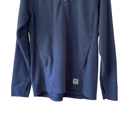 Outdoor Research Women’s Trail Mix Snap Pullover in Naval Blue - Picture 7 of 14